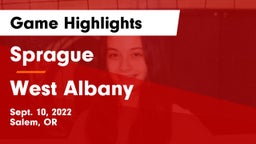 Sprague  vs West Albany  Game Highlights - Sept. 10, 2022