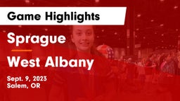 Sprague  vs West Albany  Game Highlights - Sept. 9, 2023
