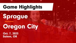 Sprague  vs Oregon City  Game Highlights - Oct. 7, 2023