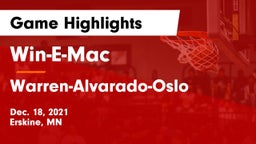 Win-E-Mac  vs Warren-Alvarado-Oslo  Game Highlights - Dec. 18, 2021