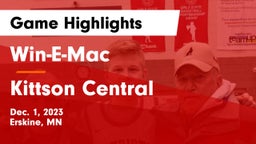 Win-E-Mac  vs Kittson Central  Game Highlights - Dec. 1, 2023