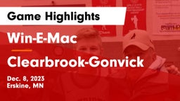 Win-E-Mac  vs Clearbrook-Gonvick  Game Highlights - Dec. 8, 2023