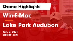 Win-E-Mac  vs Lake Park Audubon  Game Highlights - Jan. 9, 2024