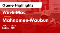 Win-E-Mac  vs Mahnomen-Waubun  Game Highlights - Jan. 16, 2024