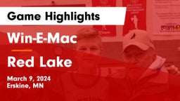 Win-E-Mac  vs Red Lake  Game Highlights - March 9, 2024