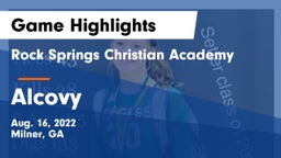 Rock Springs Christian Academy vs Alcovy Game Highlights - Aug. 16, 2022