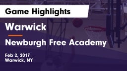 Warwick  vs Newburgh Free Academy  Game Highlights - Feb 2, 2017