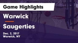 Warwick  vs Saugerties  Game Highlights - Dec. 2, 2017