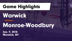 Warwick  vs Monroe-Woodbury  Game Highlights - Jan. 9, 2018