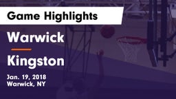 Warwick  vs Kingston  Game Highlights - Jan. 19, 2018