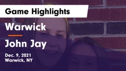 Warwick  vs John Jay  Game Highlights - Dec. 9, 2021