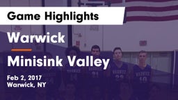 Warwick  vs Minisink Valley  Game Highlights - Feb 2, 2017