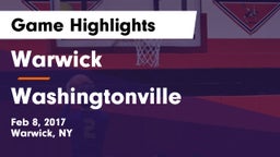 Warwick  vs Washingtonville Game Highlights - Feb 8, 2017