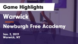 Warwick  vs Newburgh Free Academy  Game Highlights - Jan. 2, 2019