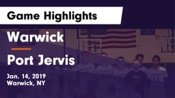 Warwick  vs Port Jervis  Game Highlights - Jan. 14, 2019