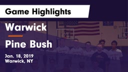 Warwick  vs Pine Bush  Game Highlights - Jan. 18, 2019