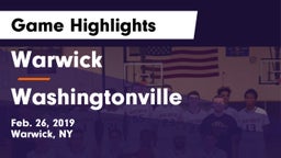 Warwick  vs Washingtonville  Game Highlights - Feb. 26, 2019