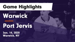 Warwick  vs Port Jervis  Game Highlights - Jan. 14, 2020