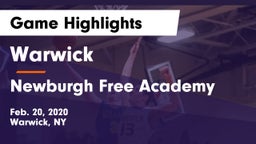 Warwick  vs Newburgh Free Academy  Game Highlights - Feb. 20, 2020