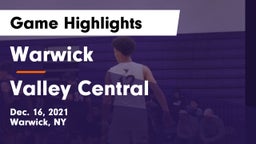 Warwick  vs Valley Central  Game Highlights - Dec. 16, 2021