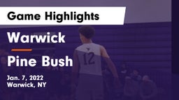 Warwick  vs Pine Bush  Game Highlights - Jan. 7, 2022