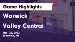 Warwick  vs Valley Central  Game Highlights - Jan. 20, 2022