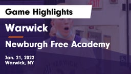 Warwick  vs Newburgh Free Academy  Game Highlights - Jan. 21, 2022