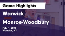 Warwick  vs Monroe-Woodbury  Game Highlights - Feb. 1, 2022