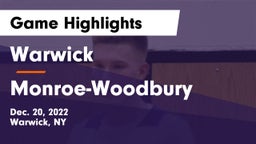 Warwick  vs Monroe-Woodbury  Game Highlights - Dec. 20, 2022