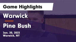 Warwick  vs Pine Bush  Game Highlights - Jan. 20, 2023