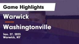 Warwick  vs Washingtonville  Game Highlights - Jan. 27, 2023
