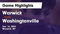 Warwick  vs Washingtonville  Game Highlights - Jan. 16, 2024