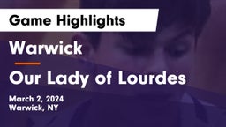 Warwick  vs Our Lady of Lourdes  Game Highlights - March 2, 2024