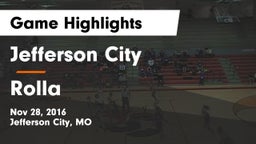 Jefferson City  vs Rolla  Game Highlights - Nov 28, 2016
