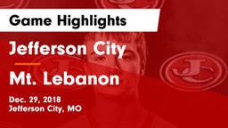 Jefferson City  vs Mt. Lebanon  Game Highlights - Dec. 29, 2018
