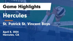 Hercules  vs St. Patrick St. Vincent Boys Game Highlights - April 8, 2024