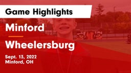 Minford  vs Wheelersburg  Game Highlights - Sept. 13, 2022