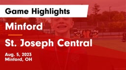 Minford  vs St. Joseph Central Game Highlights - Aug. 5, 2023