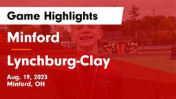 Minford  vs Lynchburg-Clay  Game Highlights - Aug. 19, 2023