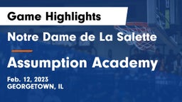 Notre Dame de La Salette vs Assumption Academy  Game Highlights - Feb. 12, 2023