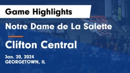 Notre Dame de La Salette vs Clifton Central  Game Highlights - Jan. 20, 2024