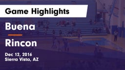 Buena  vs Rincon  Game Highlights - Dec 12, 2016