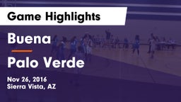 Buena  vs Palo Verde Game Highlights - Nov 26, 2016