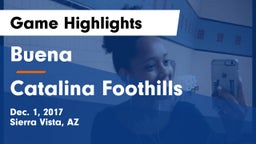 Buena  vs Catalina Foothills Game Highlights - Dec. 1, 2017