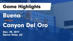 Buena  vs Canyon Del Oro Game Highlights - Dec. 28, 2017