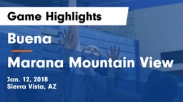 Buena  vs Marana Mountain View Game Highlights - Jan. 12, 2018