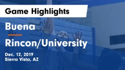 Buena  vs Rincon/University  Game Highlights - Dec. 12, 2019