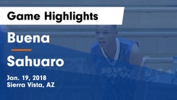Buena  vs Sahuaro Game Highlights - Jan. 19, 2018