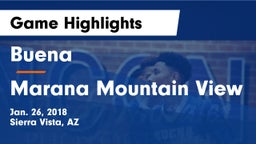 Buena  vs Marana Mountain View Game Highlights - Jan. 26, 2018