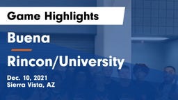 Buena  vs Rincon/University  Game Highlights - Dec. 10, 2021